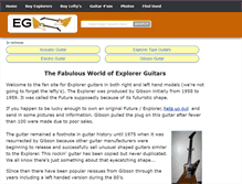 Tablet Screenshot of explorer-guitars.com